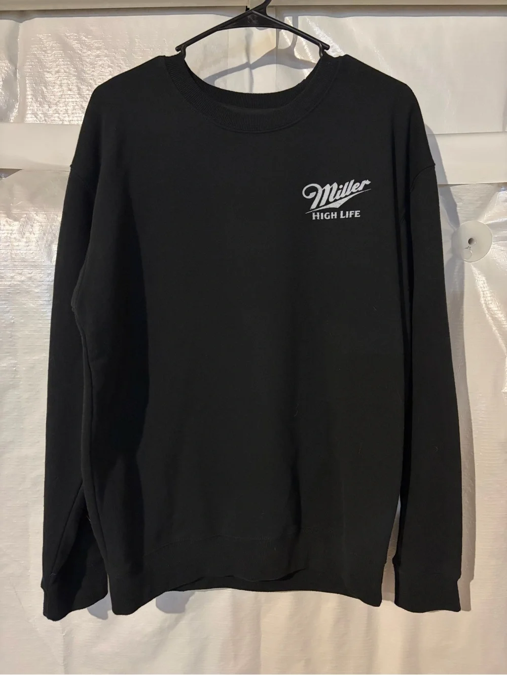 Black Miller High Life Racing Crewneck